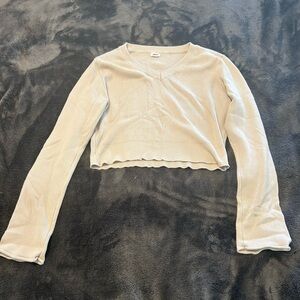 Cropped garage sweater